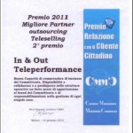 premio relazione con il cliente cittadino 2011 - teleperformance