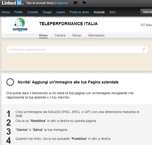 teleperformance company page