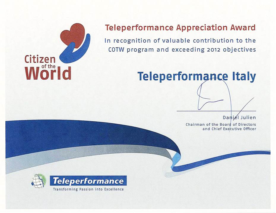 teleperformance italia sociale