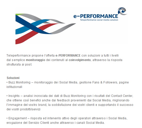 il social marketing di teleperformance